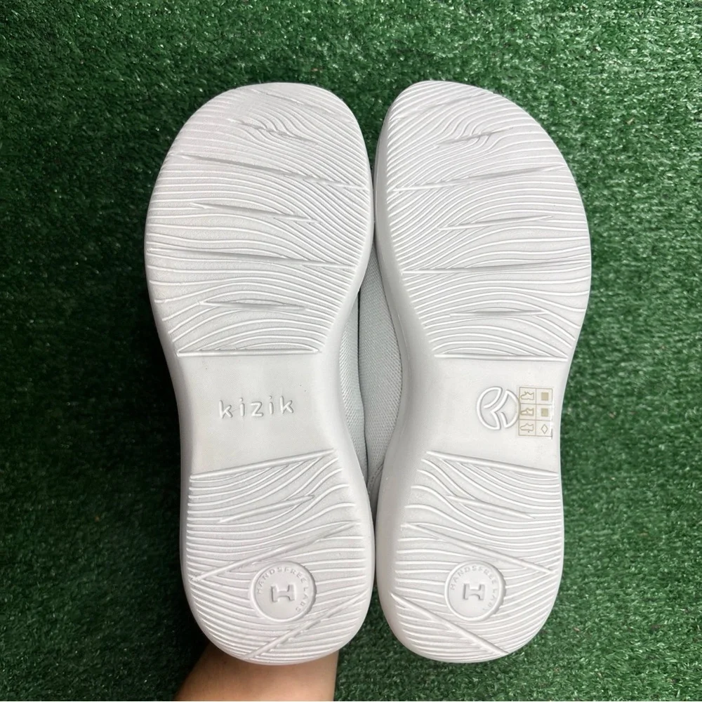 Kizik Madrid Eco-Knit Hands Free Casual Shoes Pebble Grey Womens Size 9 - NEW - Picture 8 of 10